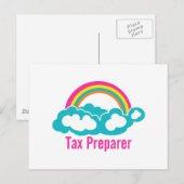Carte Postale Cloud Rainbow Tax Preparing (Devant / Derrière)