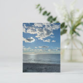 Carte Postale Clouds Cloudy Blue Sky Empty Beach  (Debout devant)