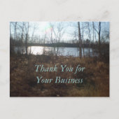 Carte Postale Cloudy Sunset Thank You for your Business (Devant)