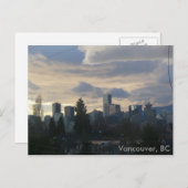 Carte Postale Cloudy Vancouver (C.-B.) (Devant / Derrière)