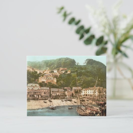 Carte Postale Clovelly Harbour, Torridge, Devon, c.1895 (Debout devant)
