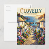 Carte Postale Clovelly Royaume-Uni (Devant / Derrière)