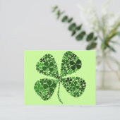 Carte Postale Clover à 4 feuilles infiniment chanceux (Debout devant)