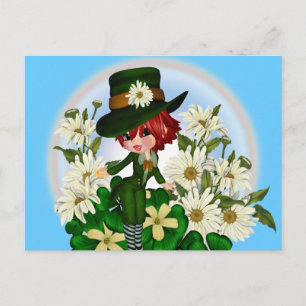 Carte Postale Clover Daisy Patty Leprechaun