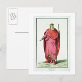 Carte Postale Clovis I (481-511) Roi des Francs Saliens de (Devant / Derrière)