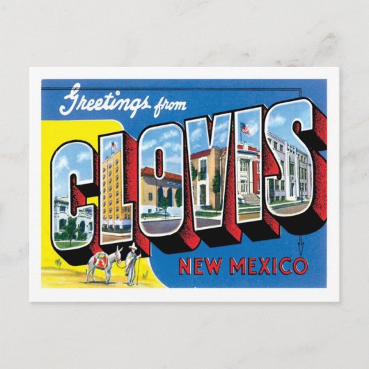 Carte Postale Clovis NM United States City (Devant)
