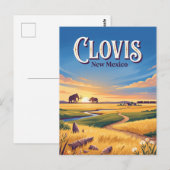Carte Postale Clovis, Nouveau-Mexique (Devant / Derrière)