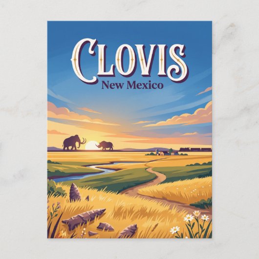 Carte Postale Clovis, Nouveau-Mexique (Devant)