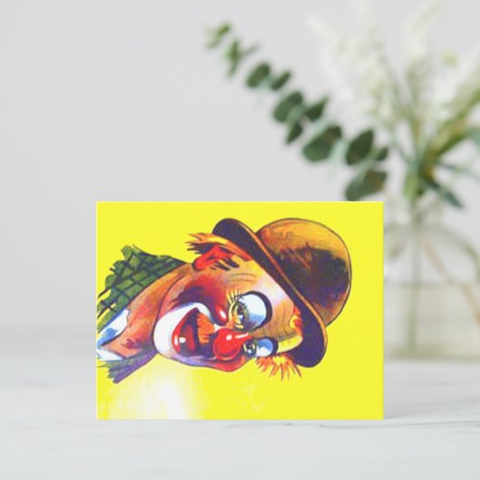 Carte Postale clown (Debout devant)