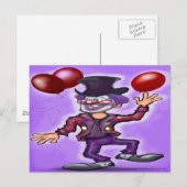 Carte Postale Clown (Devant / Derrière)