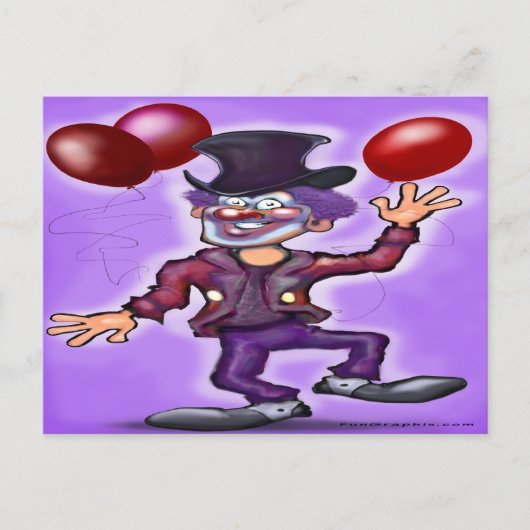 Carte Postale Clown (Devant)
