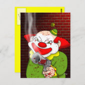 Carte postale Clown (Devant / Derrière)