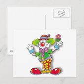 Carte Postale Clown (Devant / Derrière)