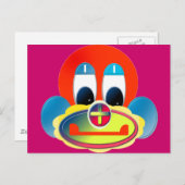 Carte Postale Clown (Devant / Derrière)