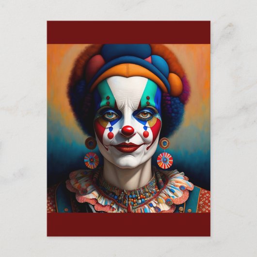 Carte Postale clown (Devant)