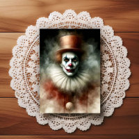 Clown à l'aquarelle regardant dans votre âme