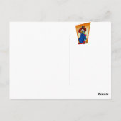 Carte Postale Clown avec chou (Dos)