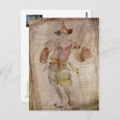 Carte Postale Clown dans le miroir (Devant / Derrière)