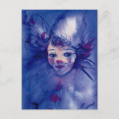 CARTE POSTALE CLOWN DANS PURPLE (Devant)