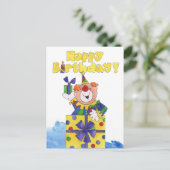 Carte Postale Clown dans un présent (Debout devant)