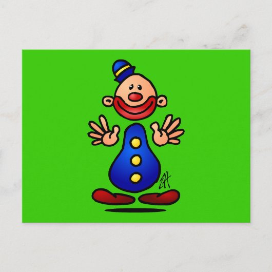 Carte Postale Clown de cirque (Devant)
