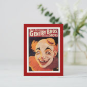 Carte Postale Clown de cirque vintage (Debout devant)