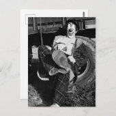 Carte Postale Clown de clown bizarre victorien (Devant / Derrière)