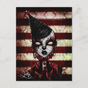 Carte Postale Clown de sang