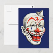 Carte Postale Clown Déplaisant vintage (Devant / Derrière)