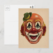 Carte Postale Clown Déplaisant vintage (Devant / Derrière)