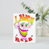 Carte Postale Clown Effrayant Rire (Debout devant)