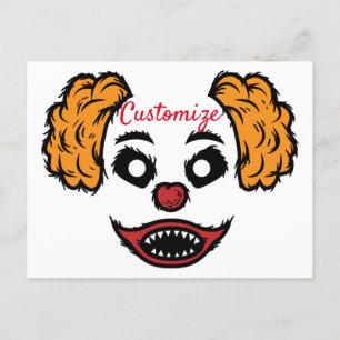 Carte Postale Clown effrayant Thunder_Cove