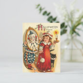 Carte Postale Clown en miroir Halloween Tricks (Debout devant)