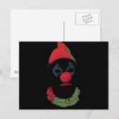 Carte Postale Clown foncé (Devant / Derrière)