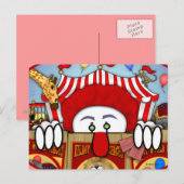 Carte postale Clown Kilroy (Devant / Derrière)