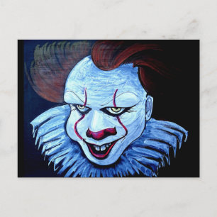Carte Postale Clown : Mal