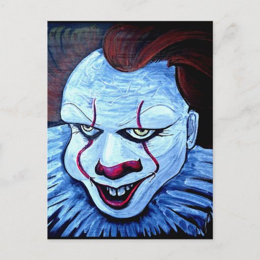 Carte Postale Clown:Malveillant (Devant)