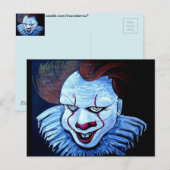 Carte Postale Clown:Malveillant (Devant / Derrière)