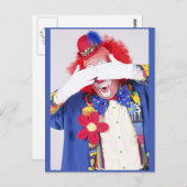 Carte Postale Clown Peekaboo (Devant / Derrière)