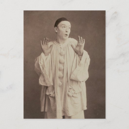 Carte Postale Clown Pierrot vintage (Devant)