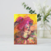 CARTE POSTALE CLOWN PINKY (Debout devant)