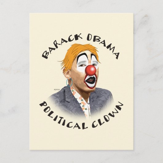 Carte Postale Clown politique (Devant)