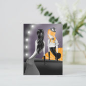 Carte postale Clown Reflet Cheveux Blonds (Debout devant)
