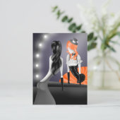 Carte postale Clown Reflet Cheveux roux (Debout devant)