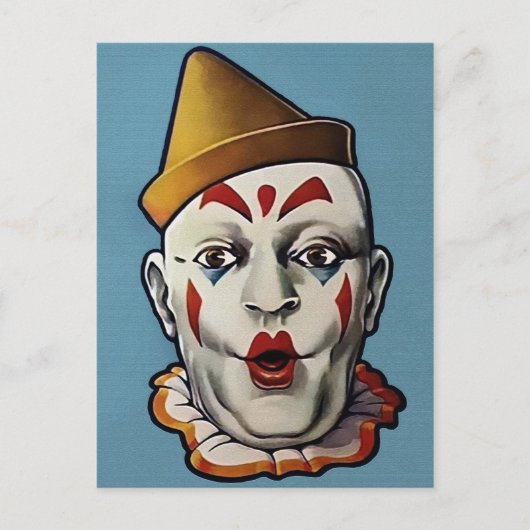 Carte Postale Clown Rétro (Devant)
