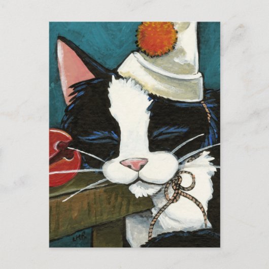 Carte postale Clown Tuxedo Sleepy (Devant)