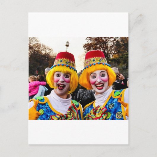 Carte Postale Clown Twins (Devant)