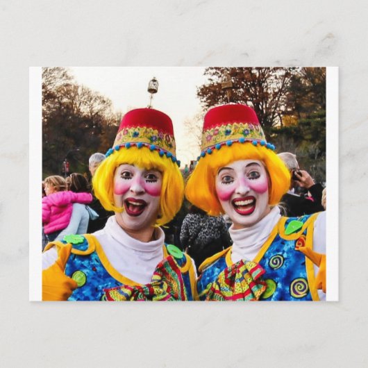 Carte Postale Clown Twins (Devant)