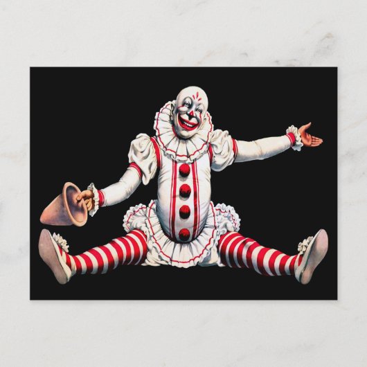 Carte Postale Clown vintage (Devant)