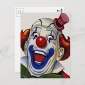 Carte Postale Clown vintage (Devant / Derrière)